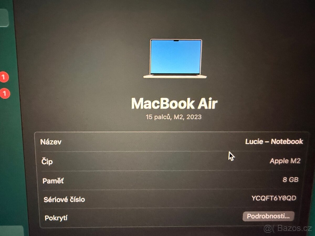 MacBook Air, M2, 15 palců, 2023 - 3