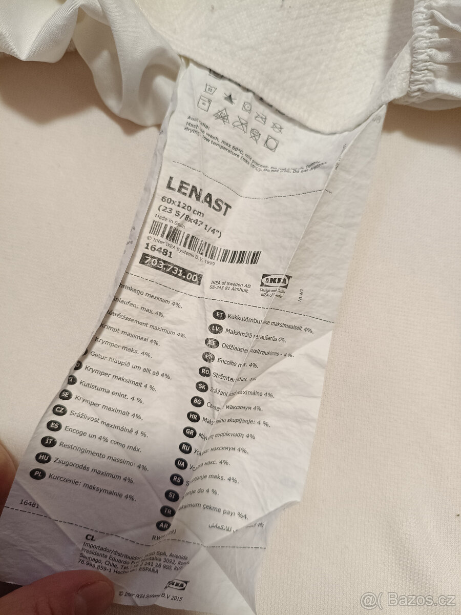 IKEA dětská matrace+ nepromokavé prostěradlo - 3