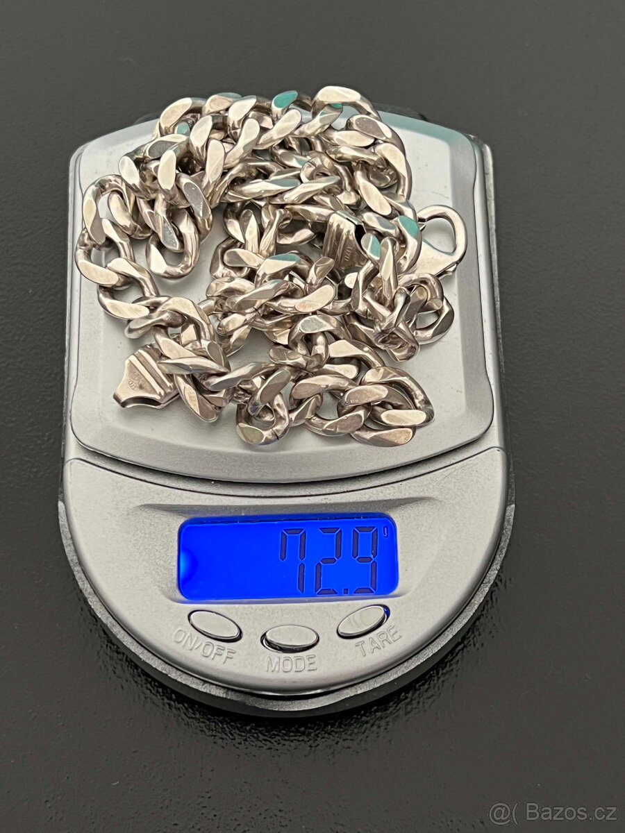 stříbrný řetěz ( 72,90 gramu ) - 3