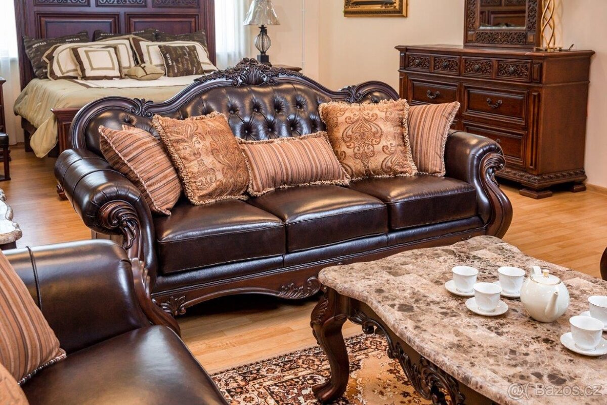 Luxusní sedací souprava v zámeckem stylu - 3