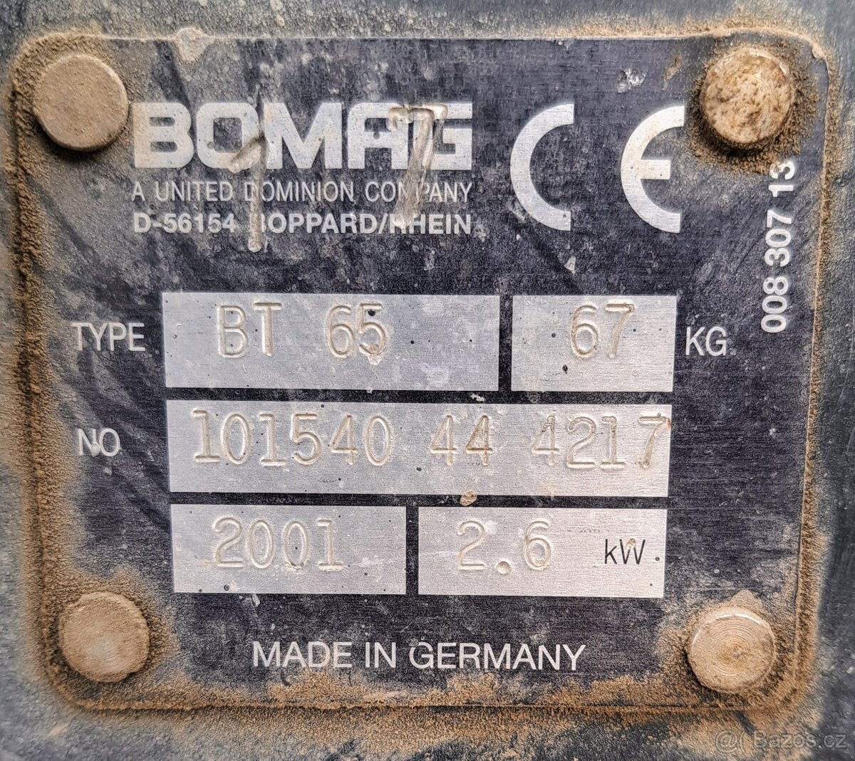 Pronájem, zapůjčení - vibrační pěch Bomag BT65 - 3