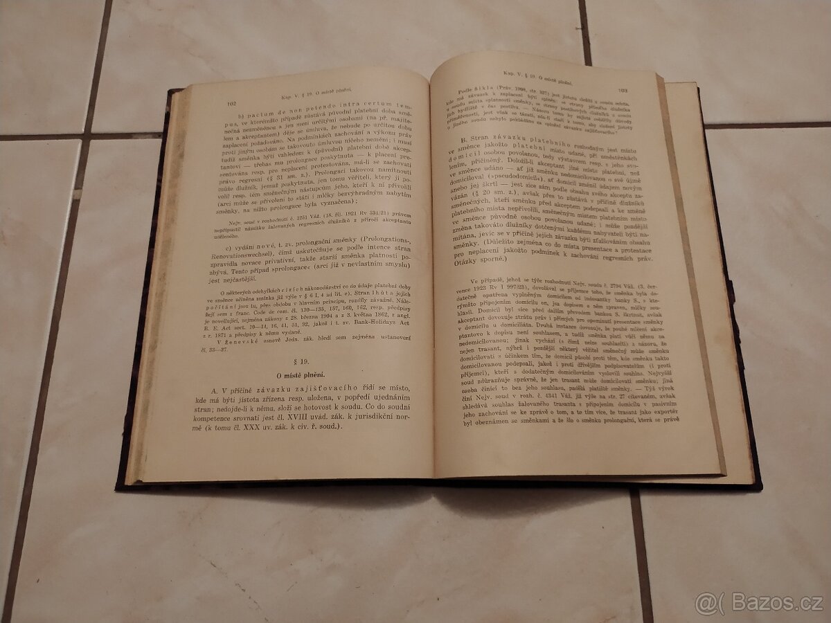 ČS. Právo směnečné s otiskem ženevských konvencí z 1930 - 3