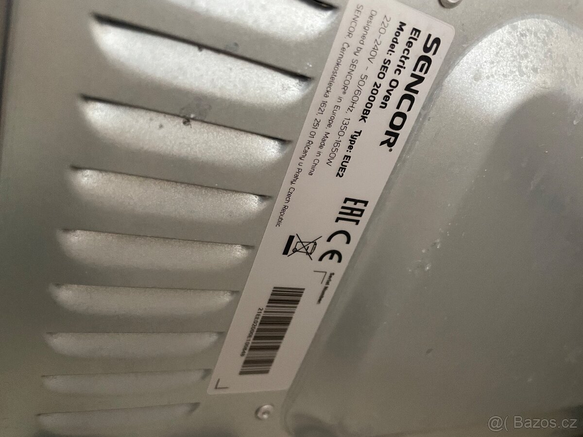 Elektrická trouba Sencor SEO 2000BK - 3