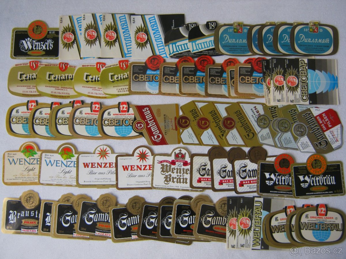 sbírka pivní etikety pivovar Gambrinus Plzeň 590ks - 3