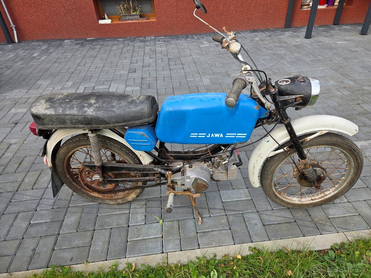 Jawa 23 Mustang bez TP, modrý původní 4. - 3