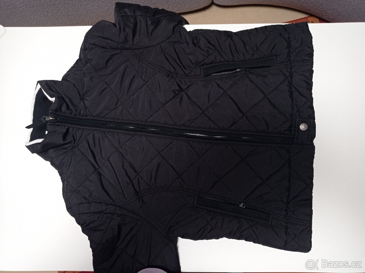 Prošívaná bunda černá na teploty nad nulou vel L - 3