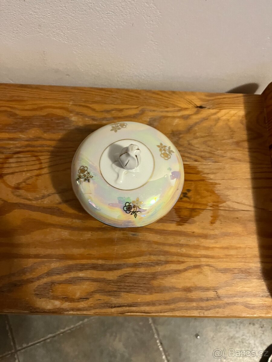 STARÝ PORCELÁN KAHLA MADE IN GDR - CUKŘENKA - 3