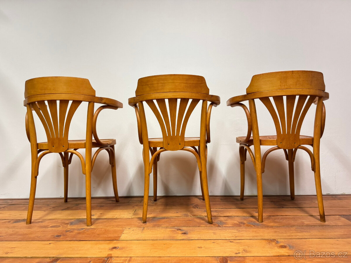 Oblíbená křesla TON č.25 (větší model) 7 kusů - 3