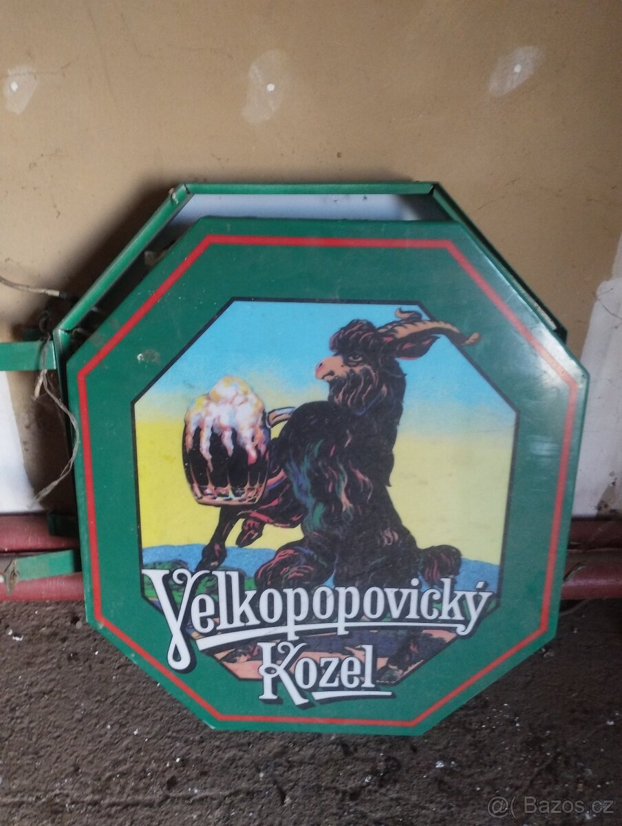 Svítící reklamní cedule Kozel - 3