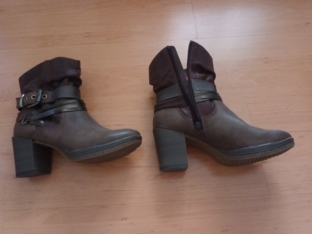 Dámské hnědé polokozačky s.Oliver - 3