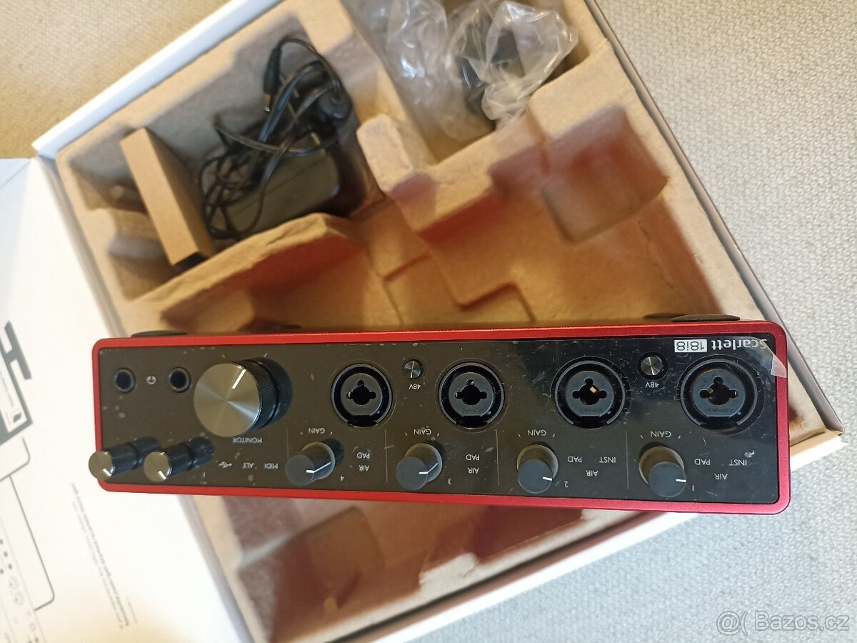 Focusrite Scarlett - 3rd GEN-stav jako nová - 3