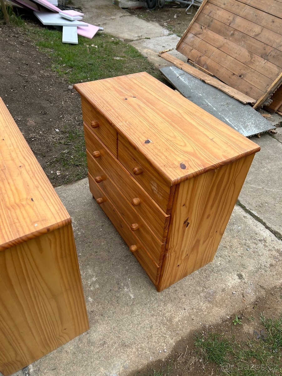 2x šuplíková komoda - 3