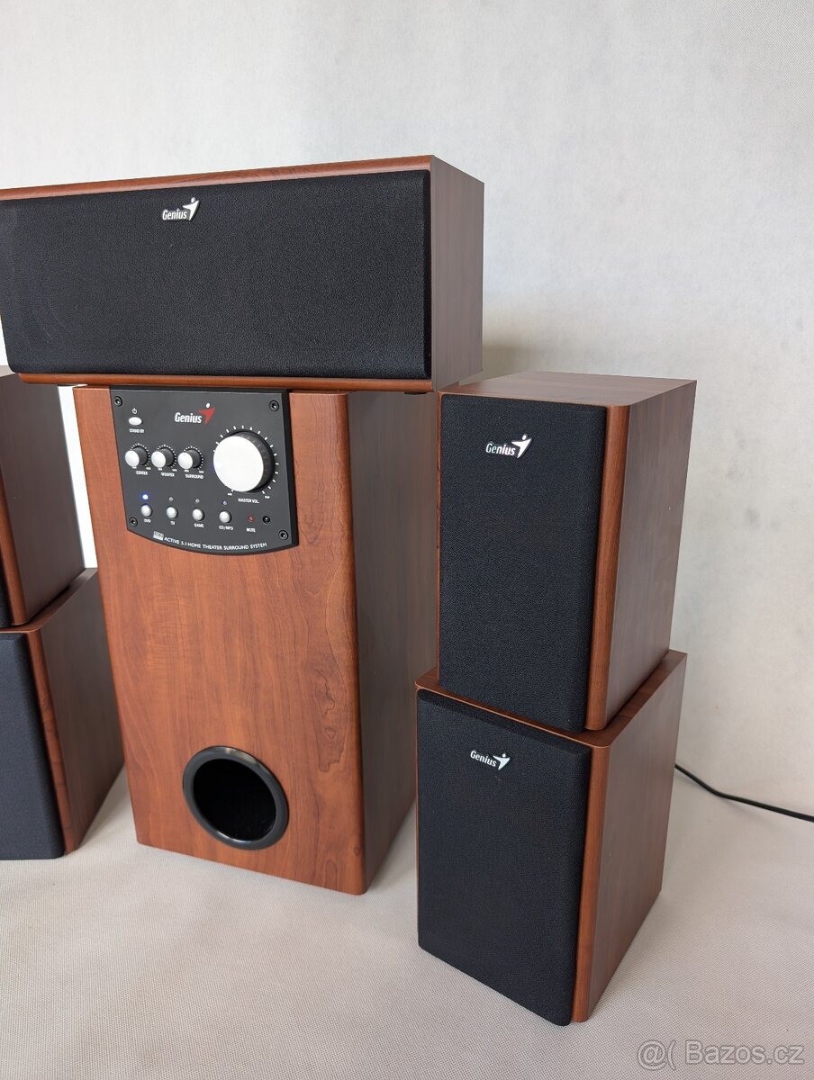 Reprosoustava Genius SW-HF5.1 5000 - tmavé dřevo - 3