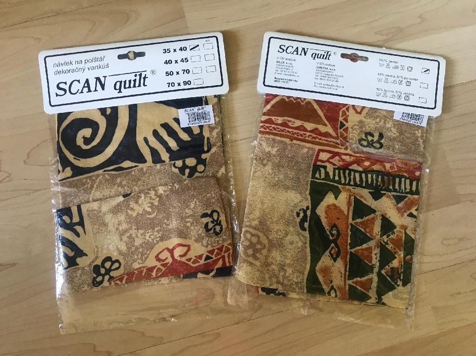 2 polštářky SCAN quilt a 2 povlaky - 3
