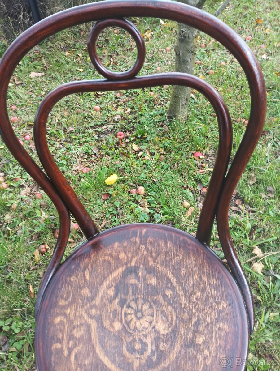 starožitná 31 thonet židle zajímavá - 3