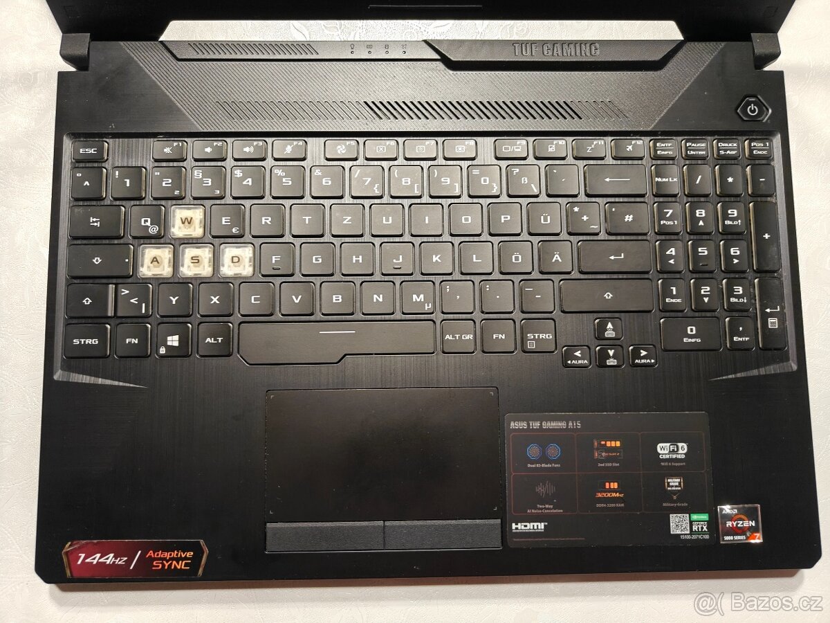 Herní notebook Asus TUF Gaming A15 , RTX3070 - 3
