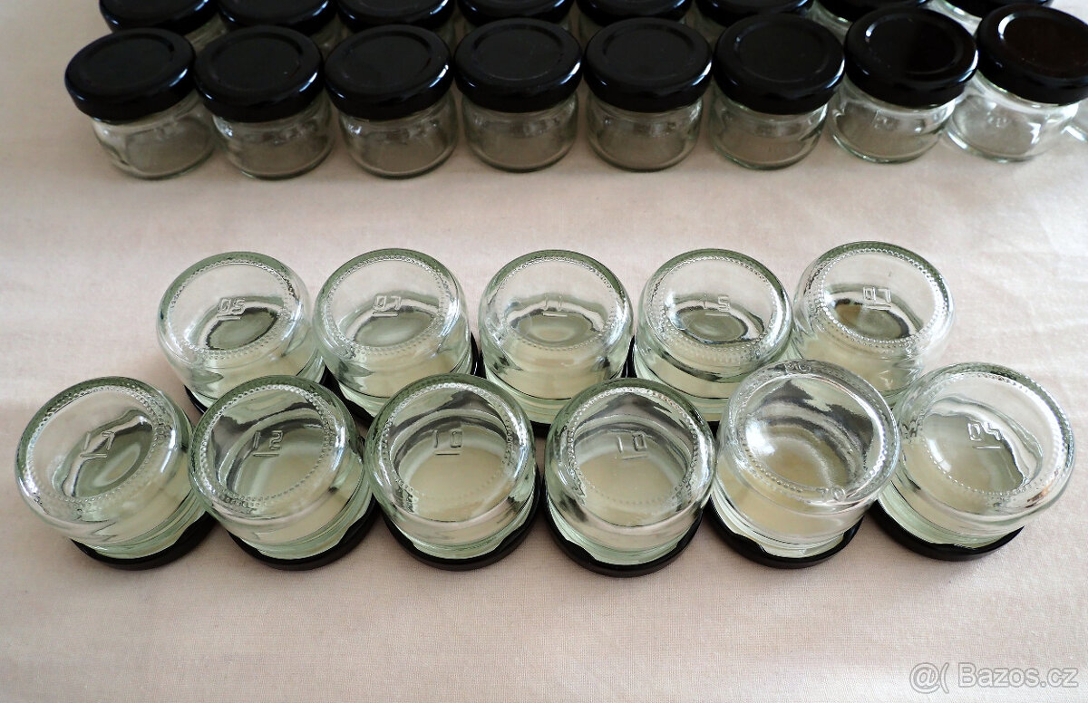 60x zavařovací skleničky 30 ml s víčky - 3