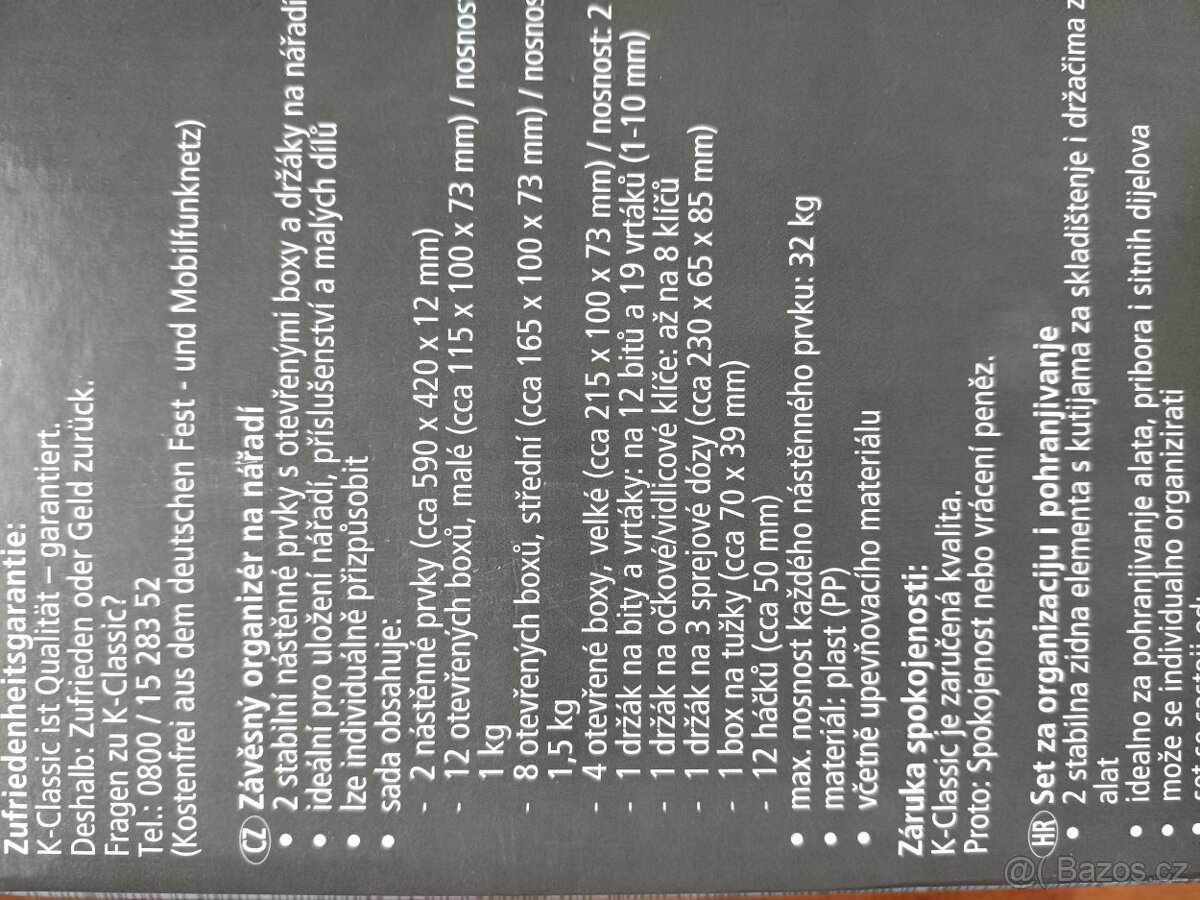 Závěsný organizér - 3