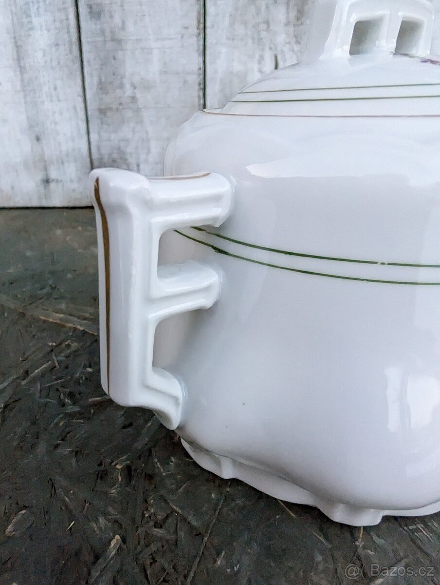 Sběratelská cukřenka v secesním stylu. - 3