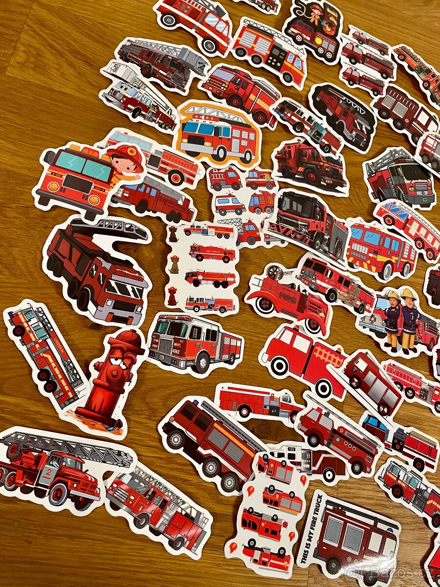 Sada samolepek hasiči 50 ks - 3
