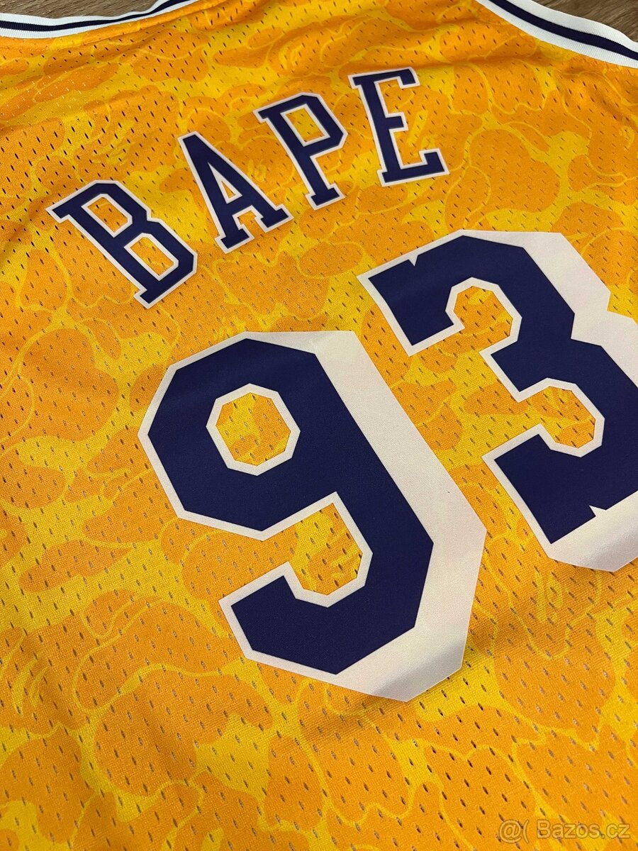Mitchell & Ness dres BAPE x Lakers yellow XL - 3