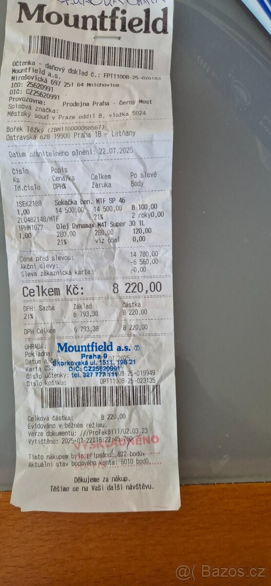 Sekačka s pojezdem - 3