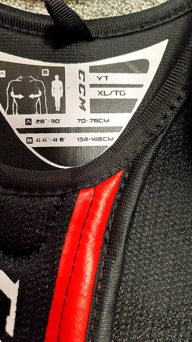 Hokejová výstroj vel.134-145 cm nová - 3