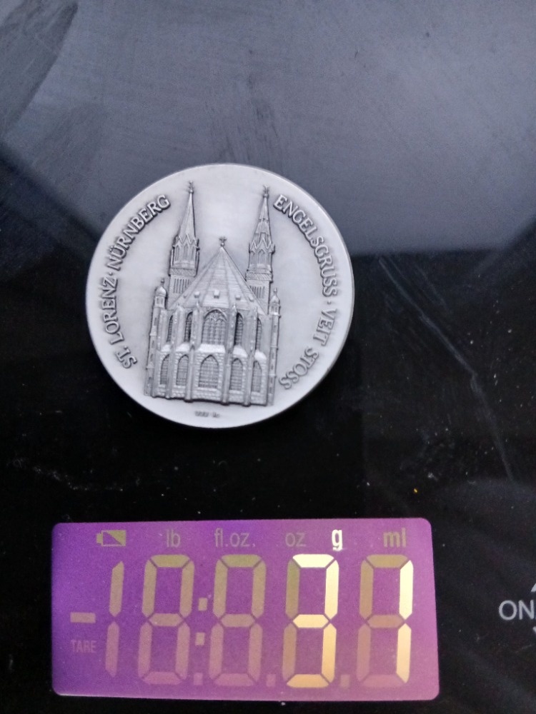 MEDAILE S VYOBRAZENÍM SV.VAVŘINCE St.LORENZ V NORIMBERKU - 3