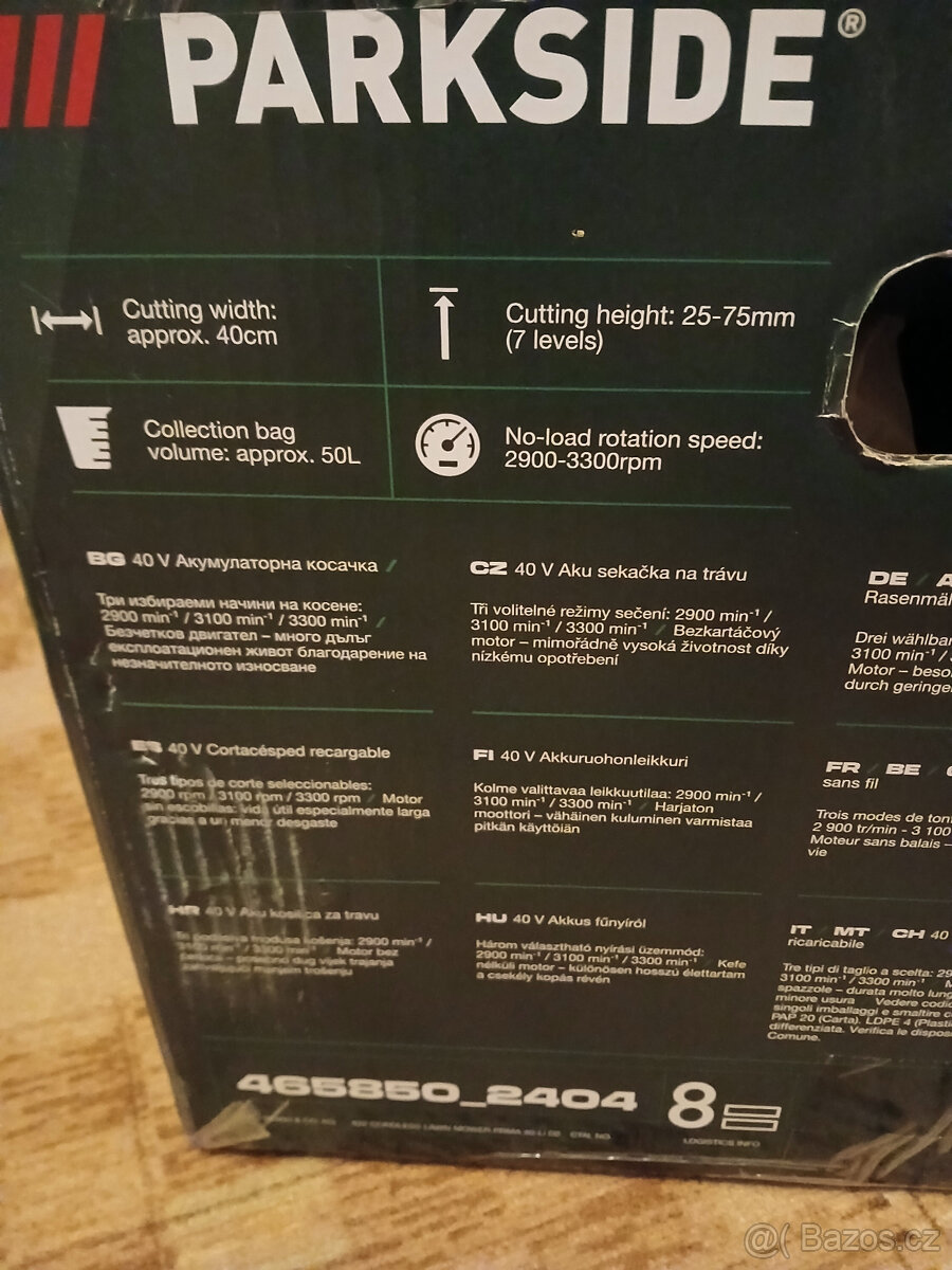 Aku sekačka na trávu PRMA 40-Li D2 / Parkside - 3