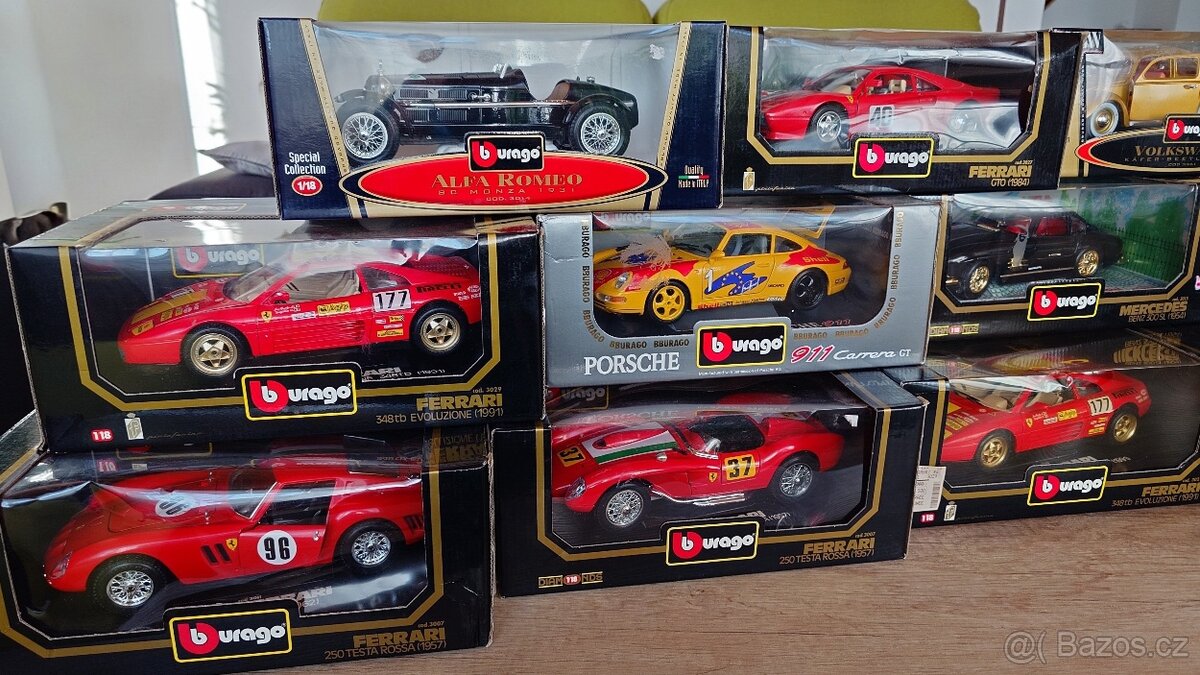 Modely autíček 1/18 Bburago - 3