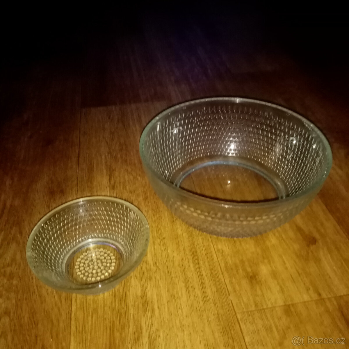 Prodám staré skleničky DURITKY barevné + talířek DURIT - 3