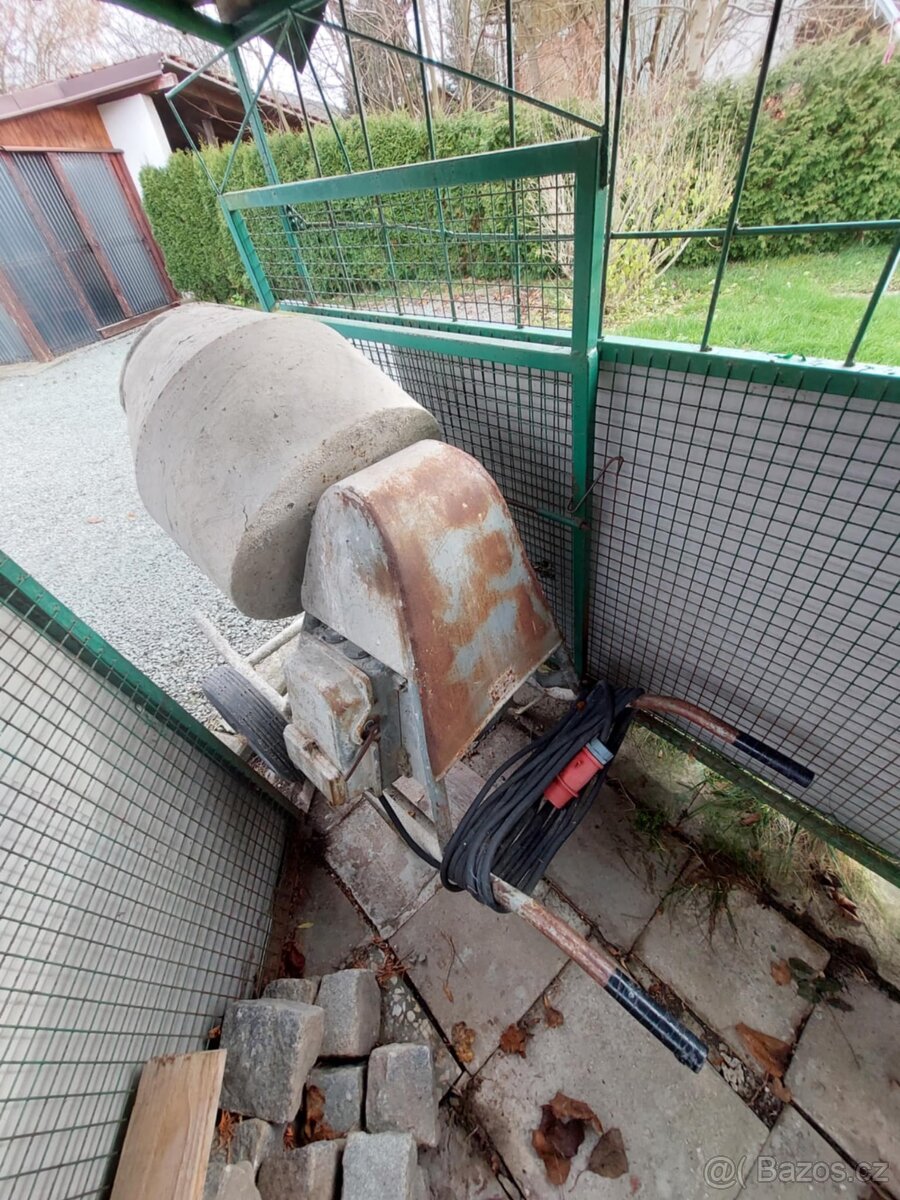 Míchačka na beton 1,5kW na 380W - 3