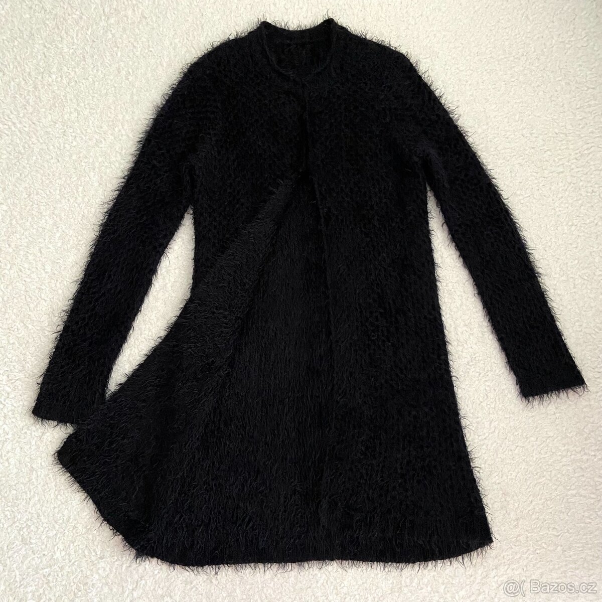 Dámský černý dlouhý kardigan vel. М/36-38 - 3