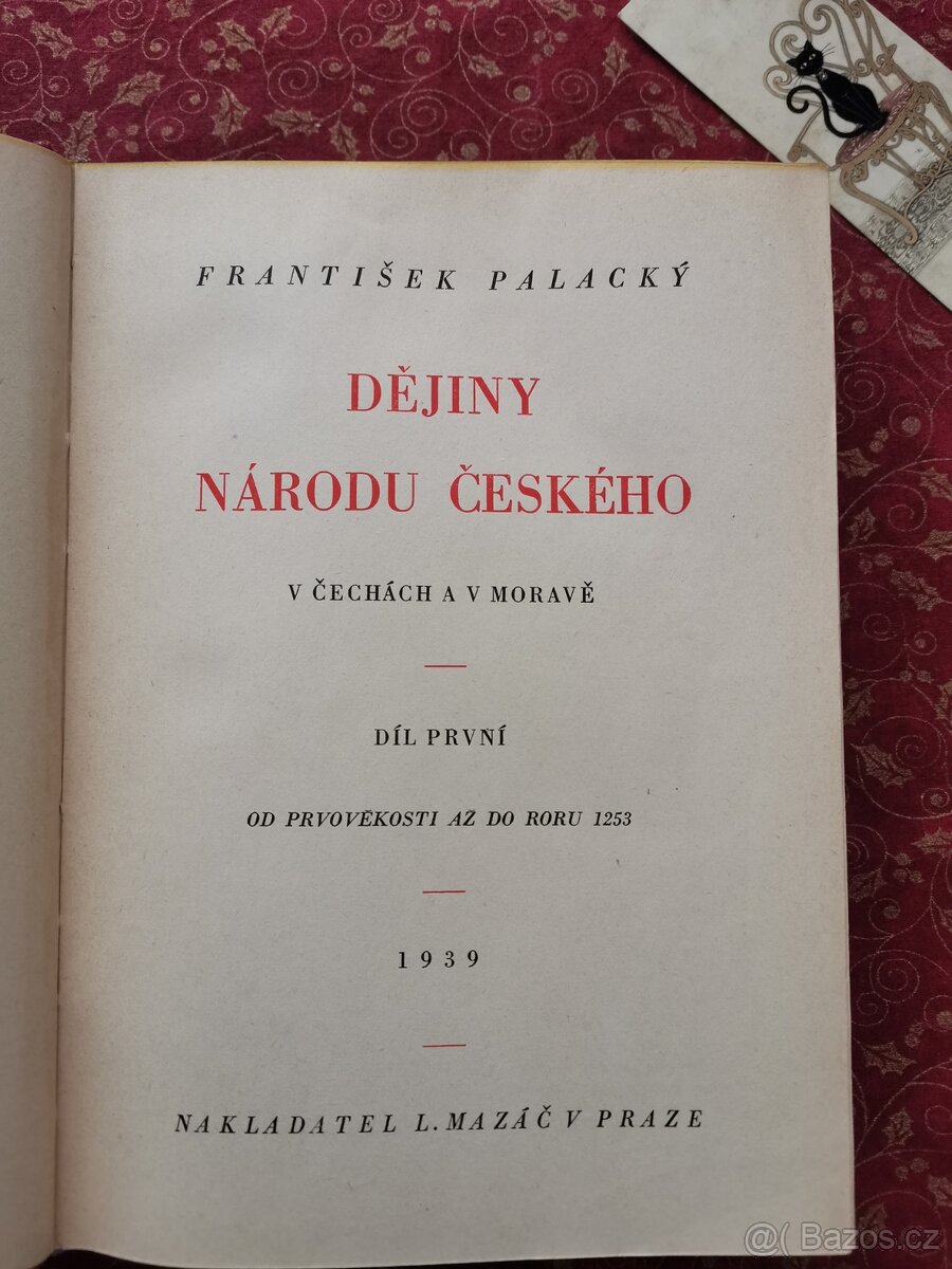 František Palacký, Dějiny národu českého I - VI - 3