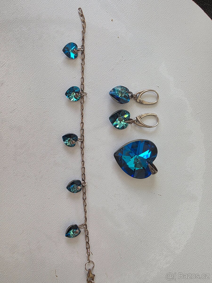 Swarovski náramek + náušnice + přívěsek - 3