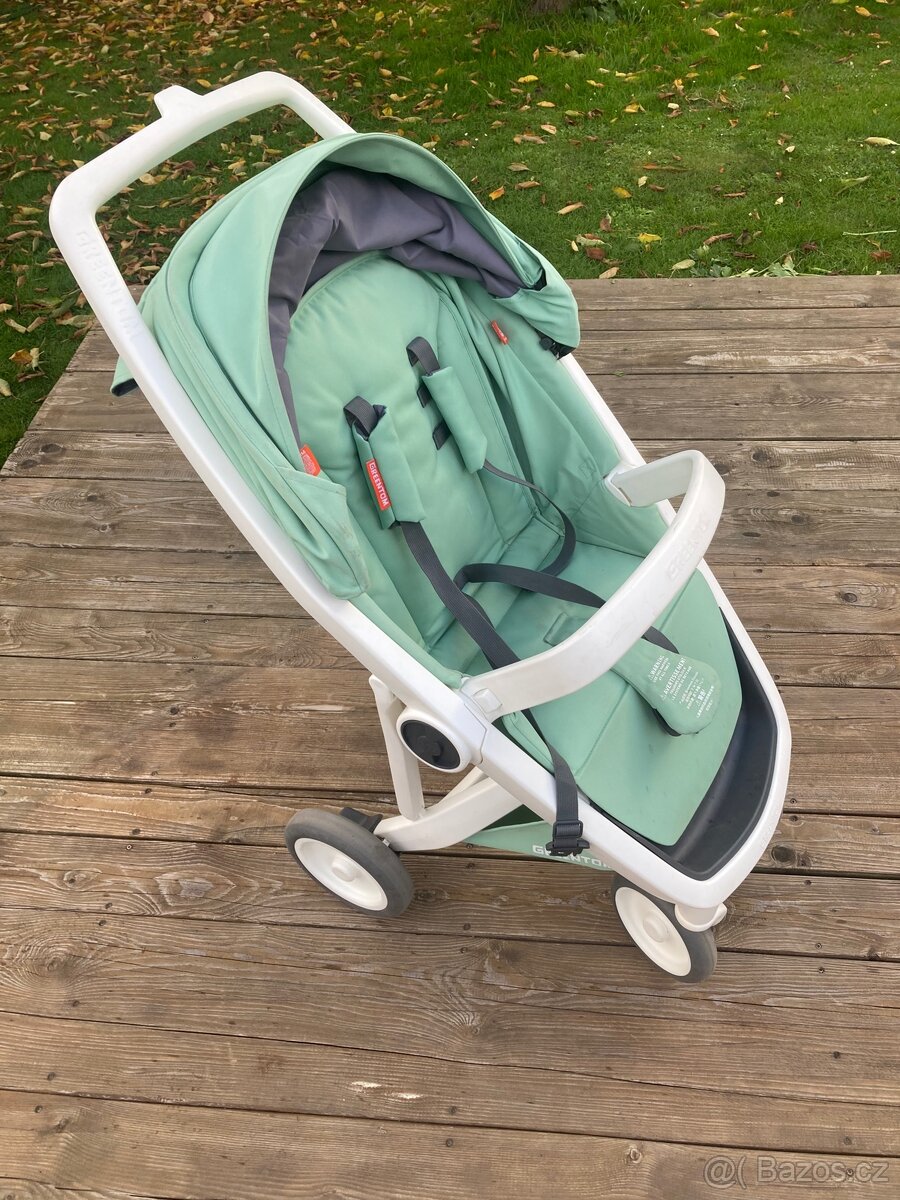 Kočárek Greentom Classic white/mint - 3