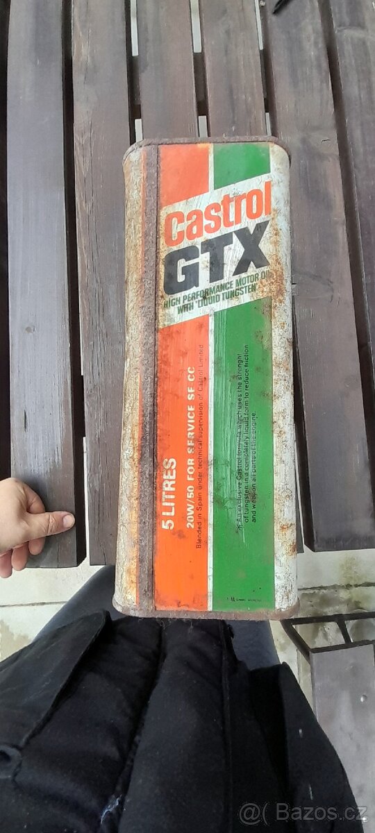 Prodám castrol 5l,plechovka R 1977,retro - 3