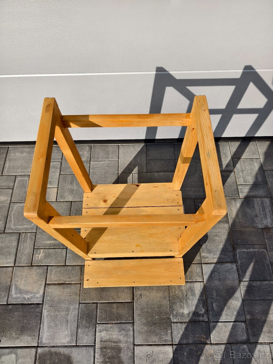 Dětská učící věž - masiv - TOP stav - 3