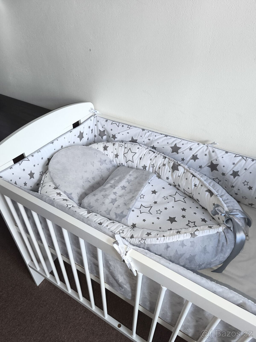 Nová souprava do postýlky hvězdičky+minky - 3
