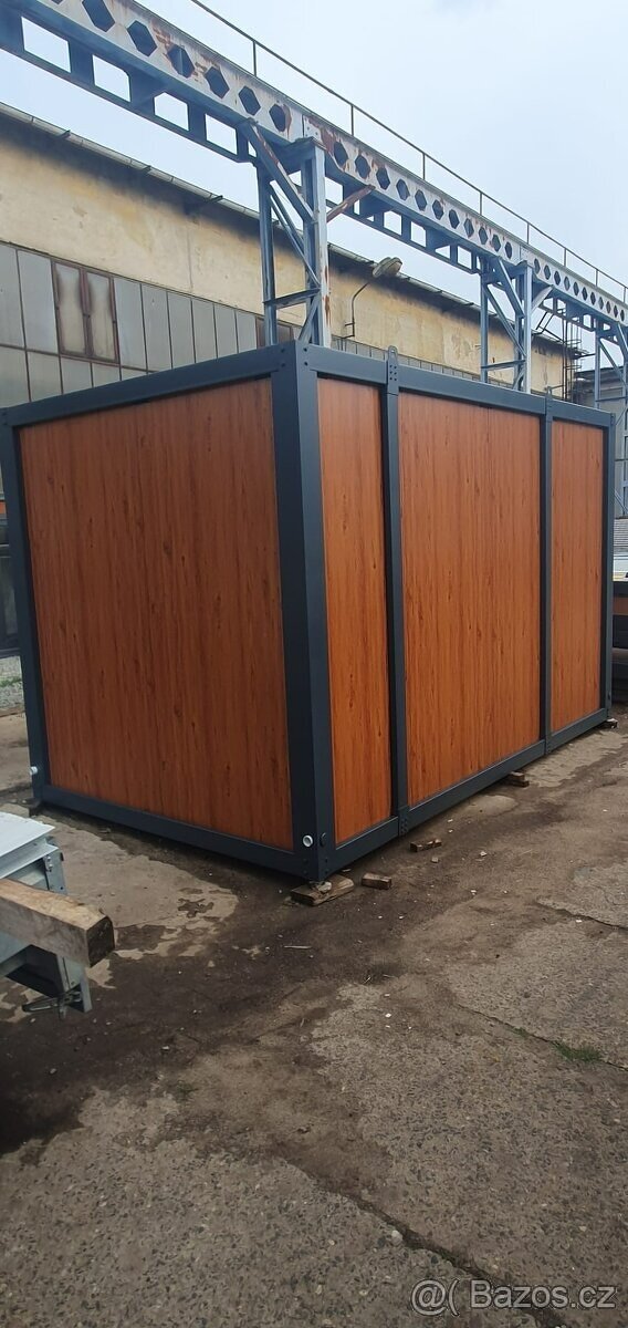 stavební buňka v dřevodekoru 4 X 2,4 IHNED - 3