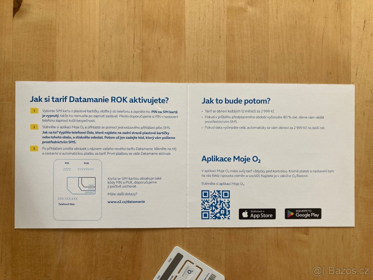 O2 Datamanie 1200GB (1000GB) rok kredit 300 Kč - 3