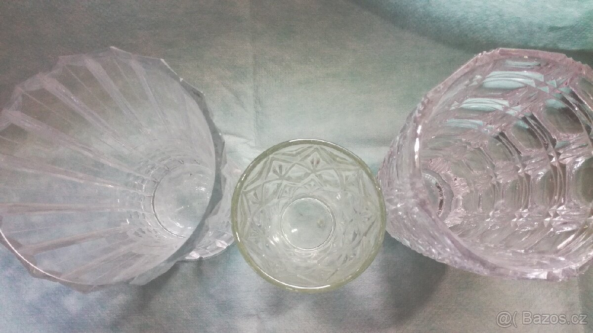 Skleněné vázy, vázy ze skla, strojně broušené vázy - 3