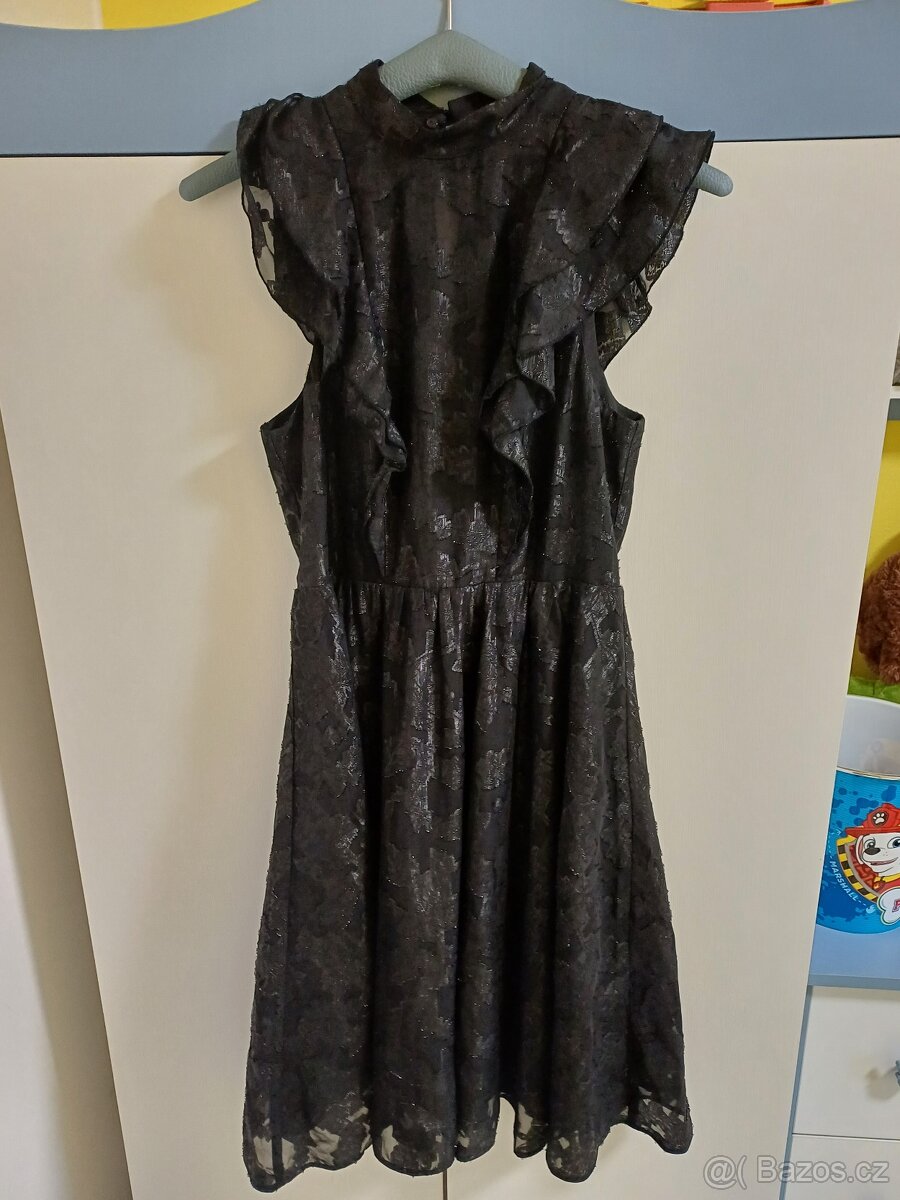 Luxusní třpytivé společenské I plesové šaty, vel. 38 - 3