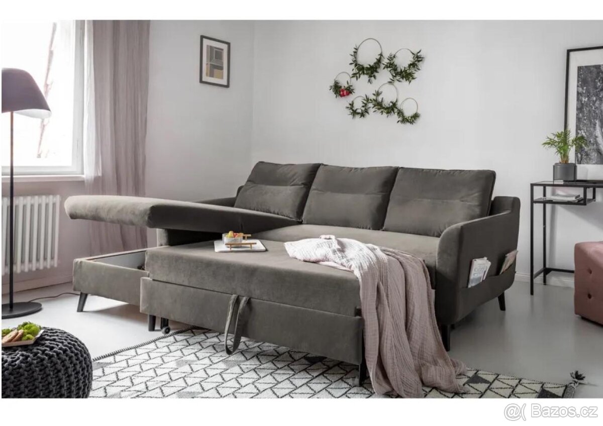 Rohová rozkládací pohovka - 3