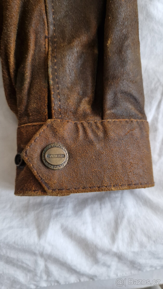 Kožená bunda BAUER hnědá XL - 3