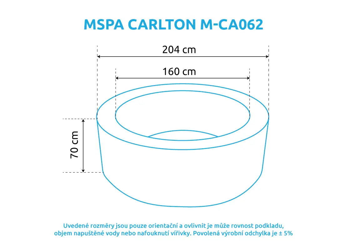 Nová nerozbalená vířivka MSPA Carlton M-CA062 pro 6 osob - 3
