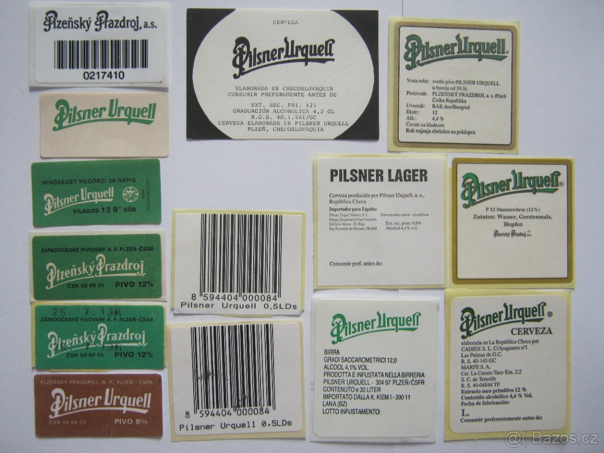 sbírka pivní etikety pivovar Prazdroj Plzeň 930ks - 3
