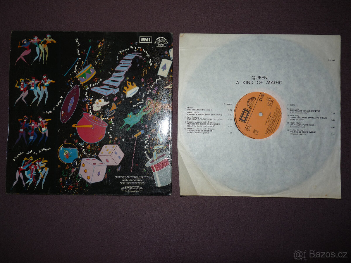 prodám LP QUEEN-A Kind of Magic 1986/88 Supraphon/EMI r. - 3
