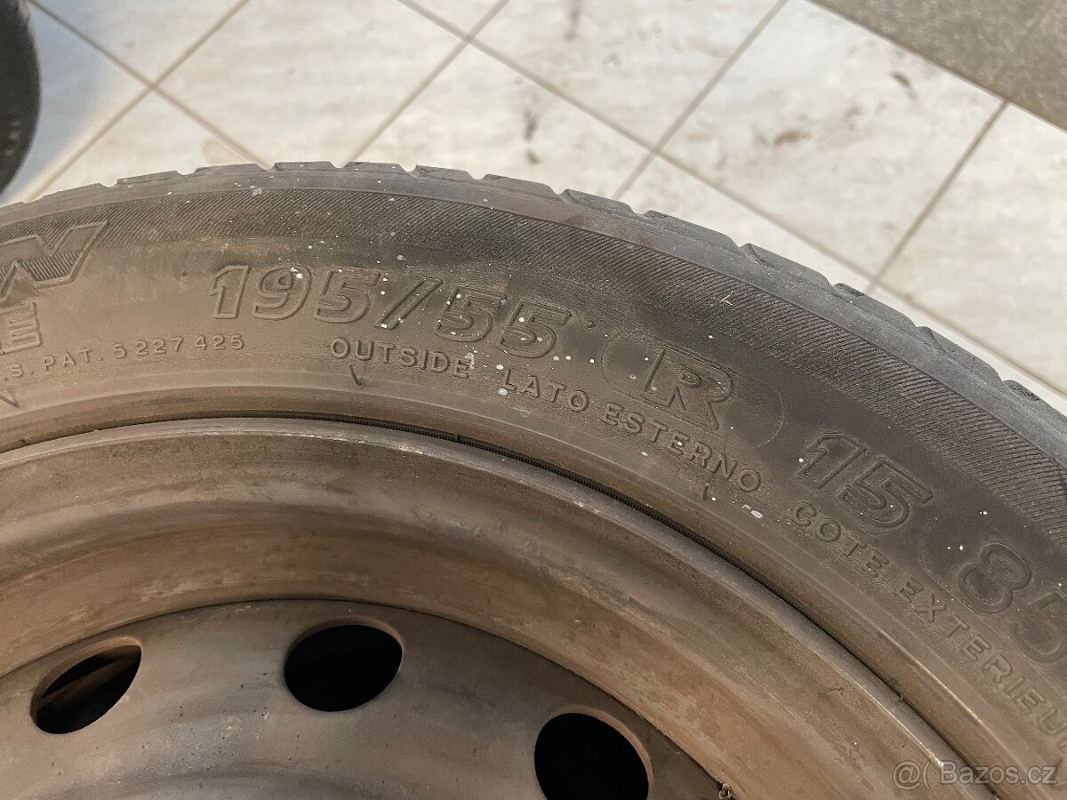 Plechové disky 4x108 + letní pneu - 3