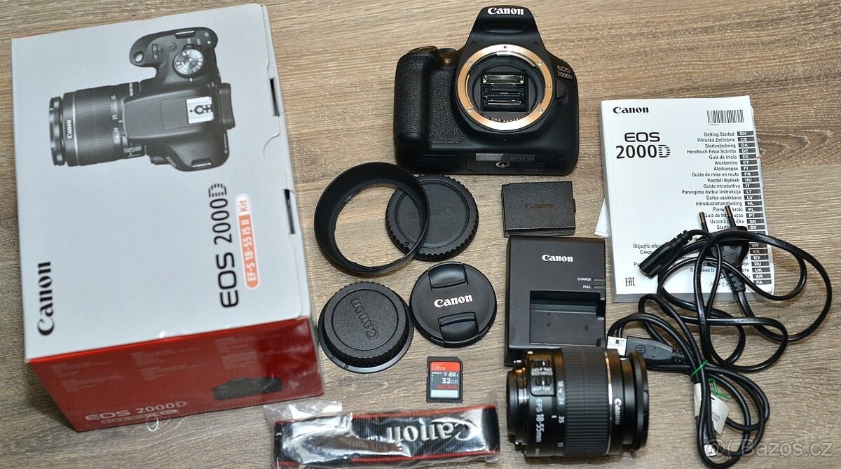 Canon EOS 2000D + Lens EFS 18-55mm jen 1700 Exp. - 3
